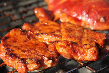 gegrilltes Fleisch