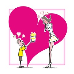 fete des meres - garcon - coeur