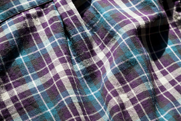 Purple plaid cloth texture
