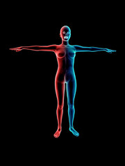 Obraz premium scan woman