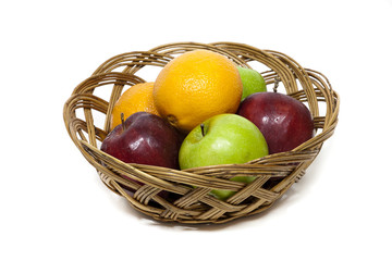 A colorful fruit basket