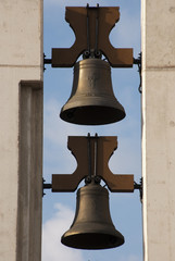 Obraz premium bronze bells on a church