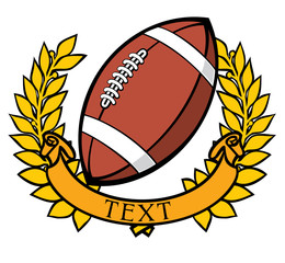 american football (rugby) club emblem
