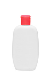 cosmetical bottle on white