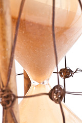 Antique hourglass: detail