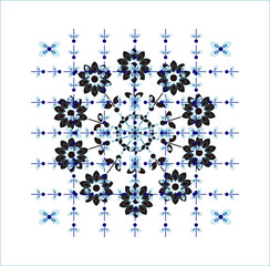 flower circle pattern