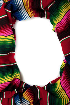 Serape as a border with copy space