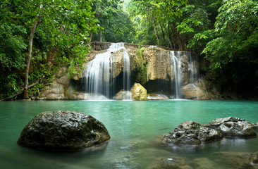 Waterfall in Kanchanaburi Province,Thailand - 32454855
