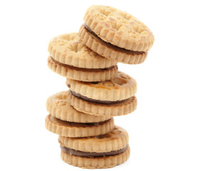 biscuits with chocolate filling