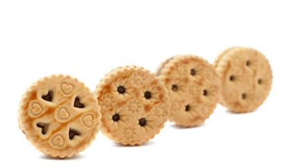 biscuits with chocolate filling