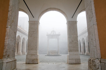 nebbia a Montecassino