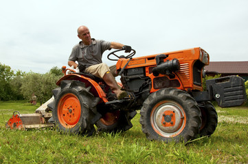 The farmer and his tractor