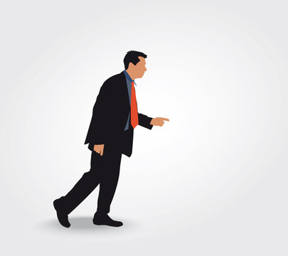Silhouette d'un homme qui marche