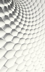 White Honeycomb in Curved Grid Configuration