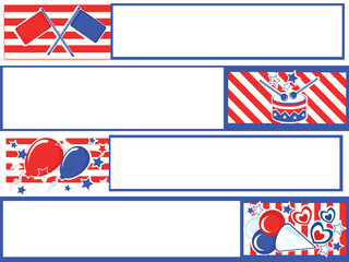 Independence Day banners