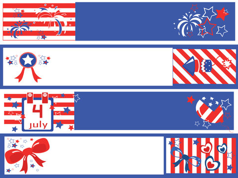 Independence Day banners