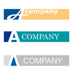 Banner letter A # Vector