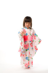 浴衣の子供