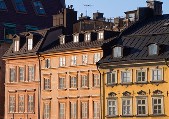 Fototapeta premium Old beautiful european facades.