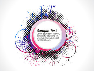 abstract grungy colorful blank border