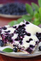 Blueberry sponge cake