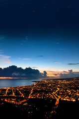 saint-denis ile de la reunion la nuit