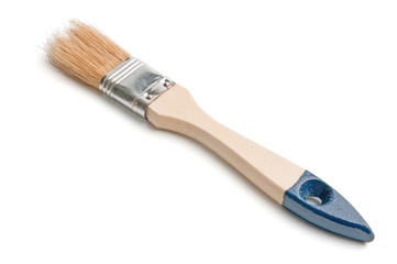 mean paintbrush with stiff bristles