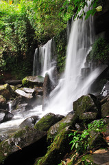waterfalls in deep forest
