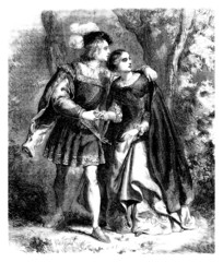 Fototapeta na wymiar Romeo i Julia