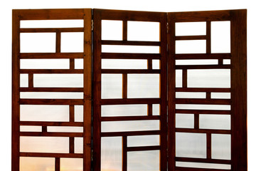 Wooden screen