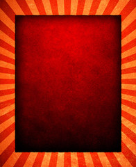 red background with stripe pattern frame