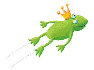 Frog prince jumping © andreapetrlik