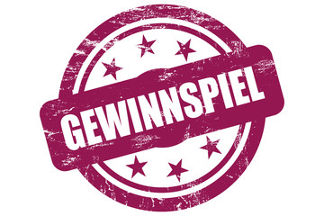 Sternen Stempel weinrot GEWINNSPIEL