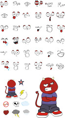 demon kid cartoon set2