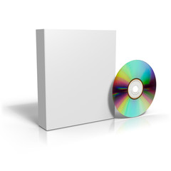 boite blache et disque laser