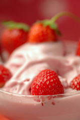 Strawberry mousse - Mousse alla fragola