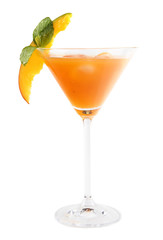 Summer fresh drink, isolated on white background