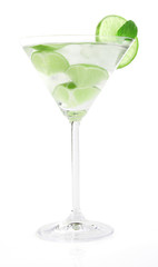 Mojito drink on white background