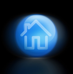 Home Haus Start Button light leuchtend