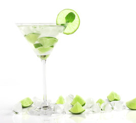 Mojito drink on white background