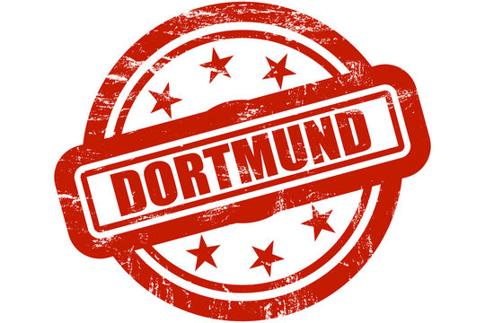 Sternen Stempel rot DORTMUND