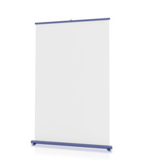 Blank 'roll-up' display