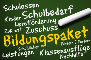 Tafel mit Bildungspaket