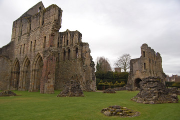 Fototapeta na wymiar Wenlock Priory and ruins