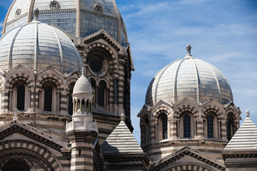 Fototapeta na wymiar Detail of Marseille cathedral