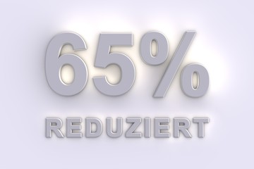 65 % reduziert