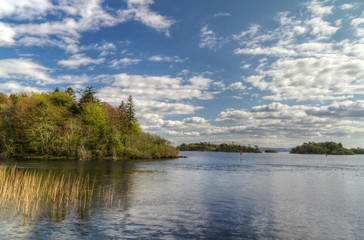 Lake at Ashford castle in Ireland