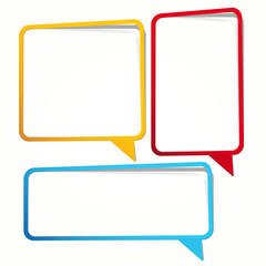 Long sticker in the form of an empty frame for your text.