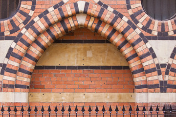 Brickwork in a nineteenth century granary in Bristol UK