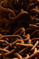 Rusty chains texture